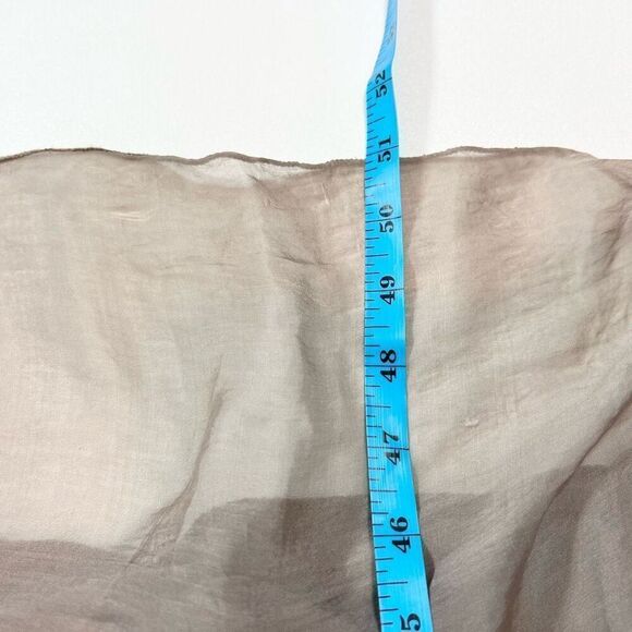 Aquavita Dress Womens Large Tan Halter Tie Neck Sleeveless Maxi Dreamcore beachy - Picture 3 of 9